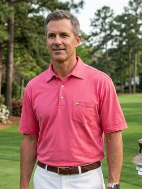 NWOT Masters Collection L Old Money Country Club Augusta National Golf Polo